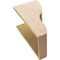 Ekena Millwork 11"W x 11"D x 22"H Wide Greensboro Rough Cedar Woodgrain TimberThane Corbel, Primed Tan CORUR11X11X22GRNRCPR - alternate 4